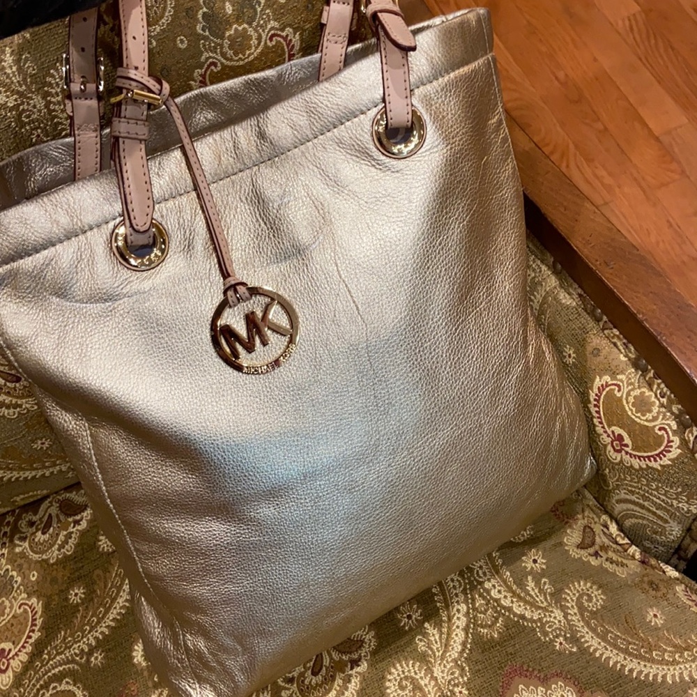 Michael Kors Gold Tote Bag